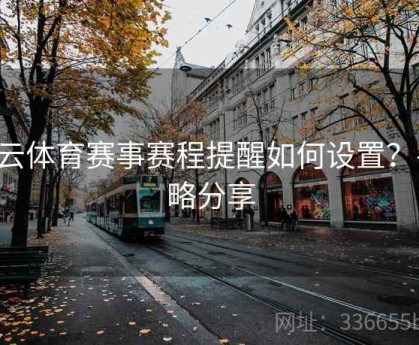 开云体育赛事赛程提醒如何设置？-策略分享