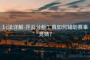 玩法详解-开云分析工具如何辅助赛事竞猜？