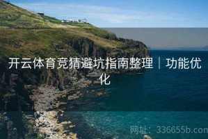 开云体育竞猜避坑指南整理｜功能优化