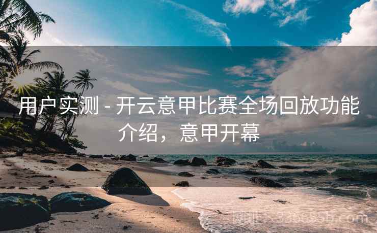 用户实测 - 开云意甲比赛全场回放功能介绍，意甲开幕